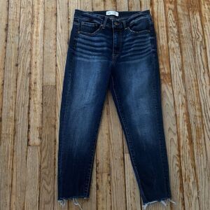 BKE Parker High Rise Ankle Skinny Jeans Sz 28 Universal Fit Raw Hem